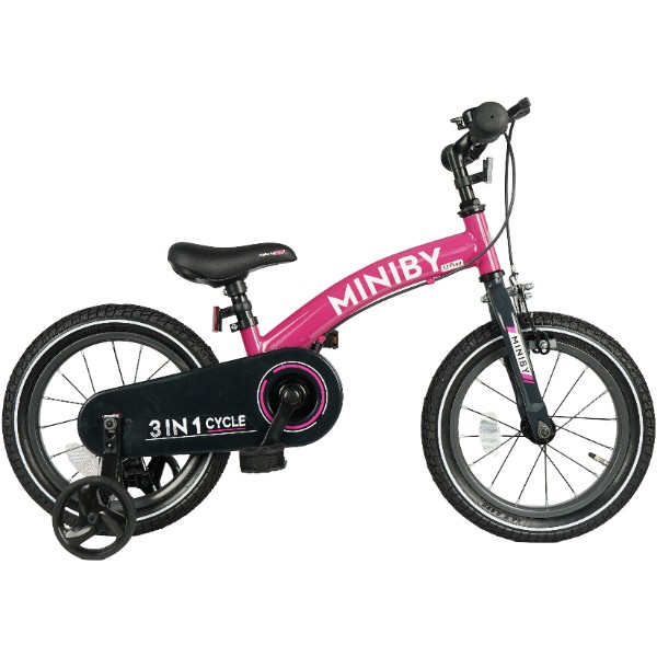 Фото - Двоколісний велосипед Qplay Miniby 3в1 Pink (CB01MiniByPink)